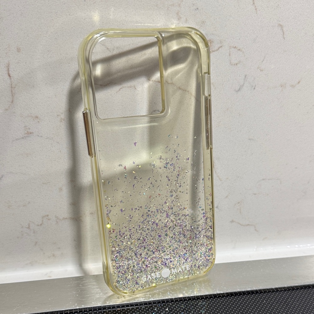 Case-Mate Glitter Phone Case - Clear and Purple
